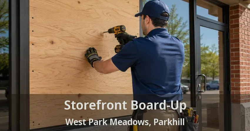 Storefront Board-Up West Park Meadows, Parkhill - ON