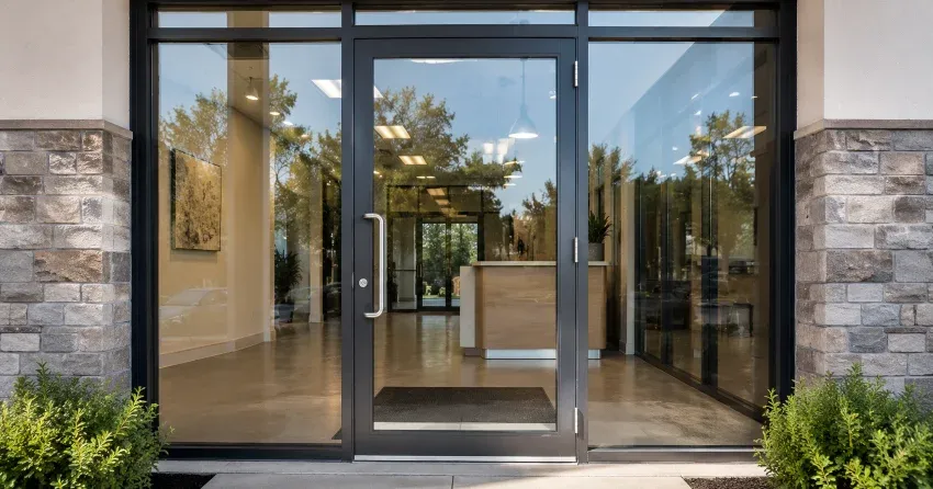 glass door installation sliding patio door in Parkhill